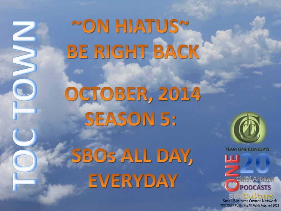 http://toctown.com We are headed out and about to visit more SBOers for Motivational Monday Fall Season. We'll keep you personally posted throughout the Summer. 2014-2015 Season 5: SBOs ALL DAY, EVERYDAY #SBOCulture #TRAVEL