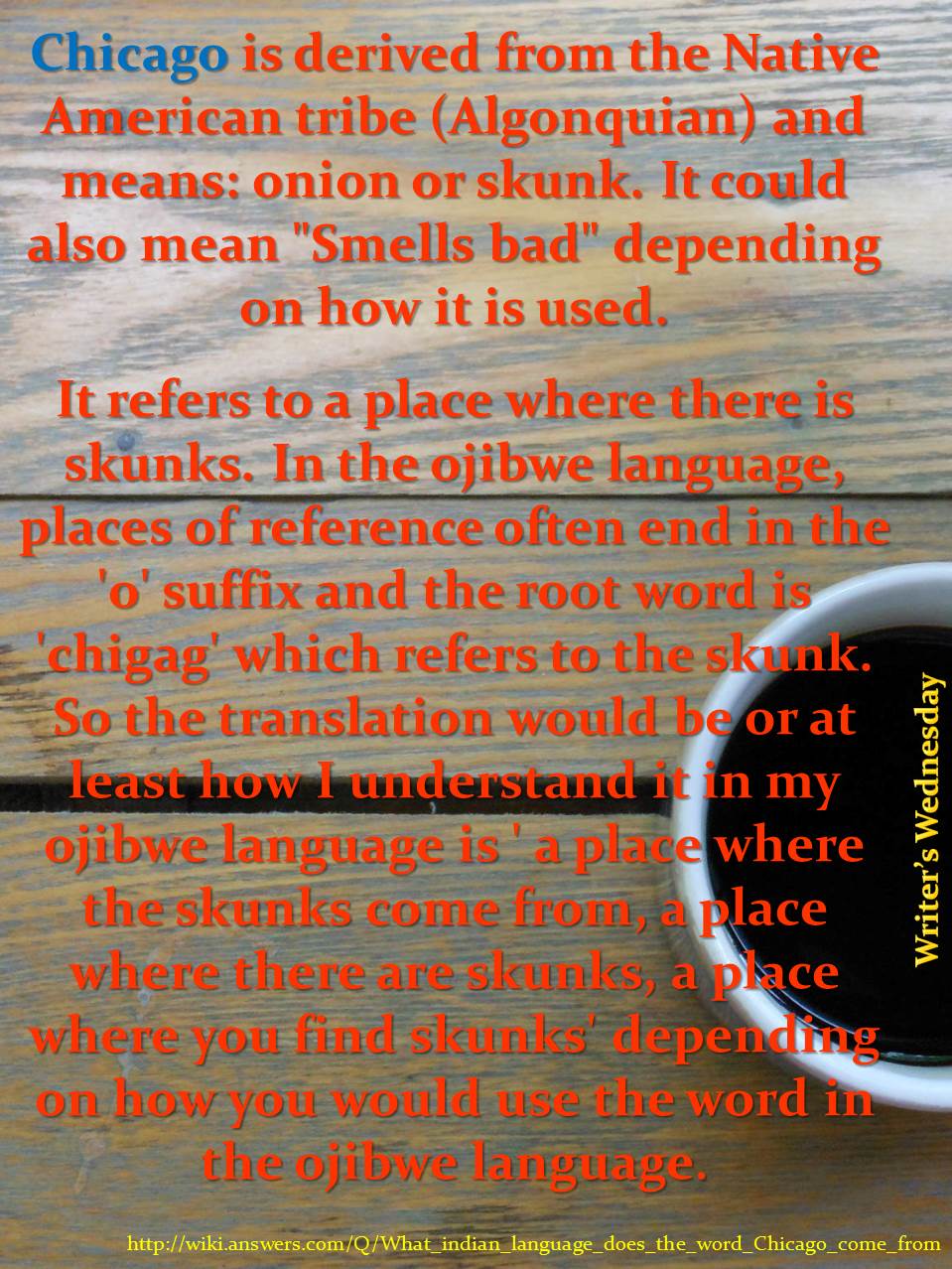 Writer's Wednesday