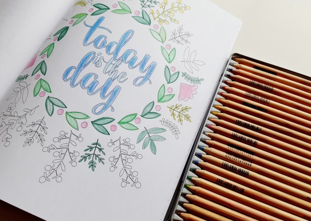 Finally, a coloring book that marries my love for lettering and an un-overwhelming amount of detail! // www.prettyprintsandpaper.com